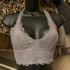 Kimchi Blue Lace Bralette in Grey
